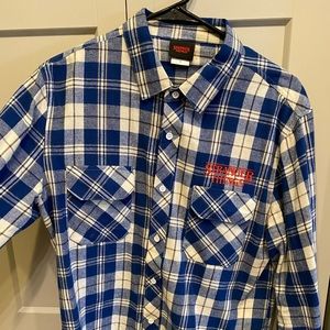 Mens Stranger Things Plaid Flannel
